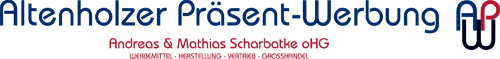 Logo von Andreas und Mathias Scharbatke oHG Altenholzer Präsent-Werbung